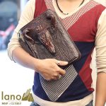 Túi Ví Bóp Cầm Tay Nam Da Cá Sấu Hàng Hiệu Giá Rẻ Siêu Đẳng Cấp CLT007