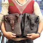 Túi Ví Bóp Cầm Tay Nam Da Cá Sấu Hàng Hiệu Giá Rẻ Siêu Đẳng Cấp CLT007