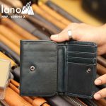 Ví da nam Lano nhỏ gọn tiện lợi 2 gấp VDN040-Xanh - bên trong