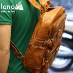 Ba lô da bò thời trang Lano BLN08 đeo lưng