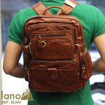 Ba lô da bò thời trang Lano BLN08 - đeo lưng