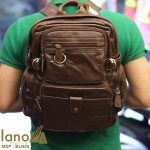 Ba lô da bò thời trang Lano BLN08 đeo lưng