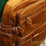 Ba lô da bò thời trang Lano BLN08 ngăn ngoài