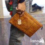 Túi da cầm tay thời trang Lano gọn nhẹ CLT009 - cầm tay