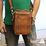 Túi đeo chéo nam Lano da thật loại nhỏ KT113 - đeo chéo