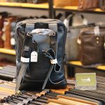 Balo mini Lano thời trang làm từ da bò thật BLN18 - mặt sau