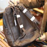 Balo mini Lano thời trang làm từ da bò thật BLN18 - mặt sau
