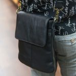 Túi da nam đeo chéo Lano siêu mỏng bằng da bò thật KT123
