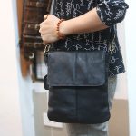 Túi da nam đeo chéo Lano siêu mỏng bằng da bò thật KT123