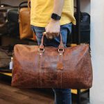 Túi trống du lịch da bò Lano mẫu to rất tiện lợi TT11
