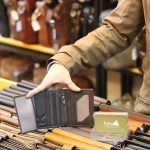 Ví da nam Lano ba gấp logo đầu trâu sang trọng VDN056 - ngăn trong