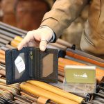 Ví da nam Lano ba gấp logo đầu trâu sang trọng VDN056 - ngăn trong