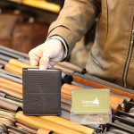 Ví da nam Lano biểu tượng đầu trâu loại đứng nhỏ gọn độc lạ VDN057 - mặt sau