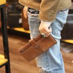 Vi dài nam cầm tay da bò thật mẫu mới 2019 Lano VCTN061 cầm tay