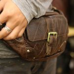 Túi bao tử da bò thật thời trang giá rẻ TDB008