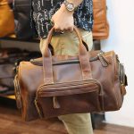 Túi trống du lịch nam Lano da bò thật cao cấp TT13