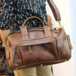 Túi trống du lịch nam Lano da bò thật cao cấp TT13