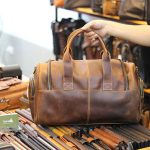 Túi trống du lịch nam Lano da bò thật cao cấp TT13