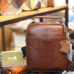 Túi xách nam Lano mini da bò thật cao cấp KT146