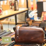 Túi cầm tay nam dạng hộp Lano da bò thật xách tay cao cấp CLT20