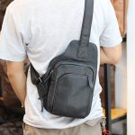 Túi da đeo chéo ngực Lano gọn gàng tiện lợi TDL60 đeo chéo