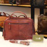 Túi da Handmade nữ Lano cao cấp TXN027 mặt sau