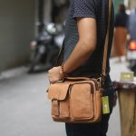 Túi da nam đeo chéo có quai xách thời trang tiện lợi KT150