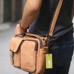Túi da nam đeo chéo có quai xách thời trang tiện lợi KT150