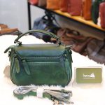 Túi da nữ mini cao cấp xách tay Handmade TXN020 mặt sau