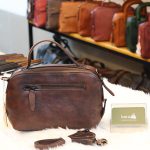 Túi da nữ xách tay Lano cao cấp Handmade TXN022 mặt sau