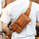 Túi đeo bao tử nam Lano da bò gọn gàng tiện lợi TDB012 đeo chéo