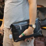 Túi da nam Lano đeo chéo có tay cầm KT155