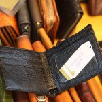 Ví da cá sấu hàng xuất khẩu loại ngang nguyên con non 1 mặt VCSNC01