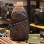 Túi Sling đeo trước ngực da bò Lano mẫu mới thời trang 2019 TDL63