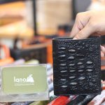 Ví da cá sấu cao cấp gai lưng 1 mặt loại đứng VCSGL02