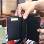 Ví da cá sấu cao cấp gai lưng 1 mặt loại đứng VCSGL02