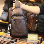 Túi da bò đeo ngực nam thời trang độc lạ TDL71