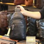 Túi da bò đeo ngực nam thời trang độc lạ TDL71