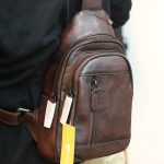 Túi da bò đeo ngực nam thời trang độc lạ TDL71