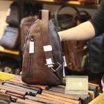 Túi da bò đeo ngực nam thời trang độc lạ TDL71