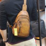 Túi da bò đeo ngực nam thời trang độc lạ TDL71