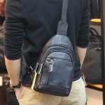 Túi da bò đeo ngực nam thời trang độc lạ TDL71