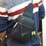 Túi da đeo chéo kết hợp đeo ngực nam thời trang kiểu mới TDL75