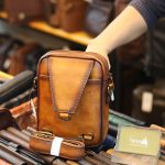 Túi da đeo chéo kết hợp đeo ngực nam thời trang kiểu mới TDL75