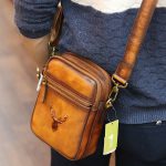 Túi da đeo chéo kết hợp đeo ngực nam thời trang kiểu mới TDL75