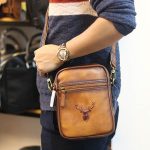 Túi da đeo chéo kết hợp đeo ngực nam thời trang kiểu mới TDL75