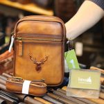 Túi da đeo chéo kết hợp đeo ngực nam thời trang kiểu mới TDL75