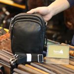 Túi da nam đeo chéo, gài thắt lưng nhỏ gọn tiện lợi KT172