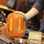 Túi da nam đeo chéo, gài thắt lưng nhỏ gọn tiện lợi KT172