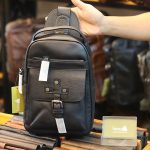 Túi da nam đeo ngực da bò nhập khẩu đẹp độc lạ TDL73